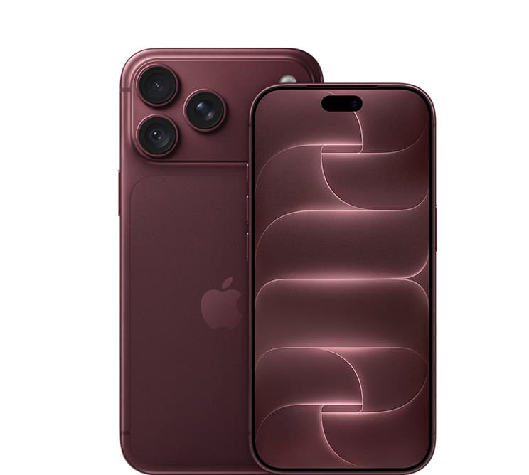 iPhone 18 Pro in Burgundy, front and back